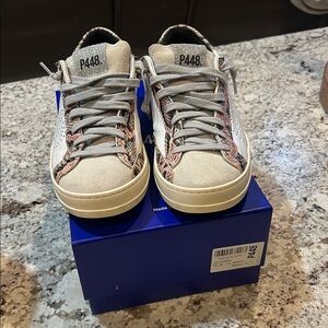 P448 women’s Sneakers - Cream and Pink